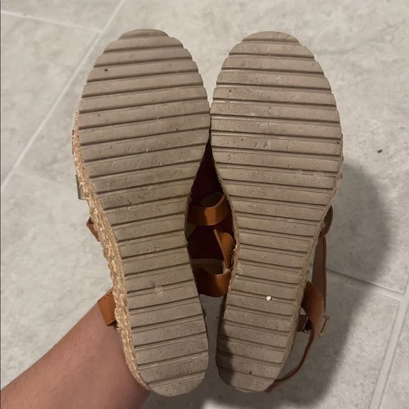 Brown and Gold Women's Sandals - Picture 4 of 4